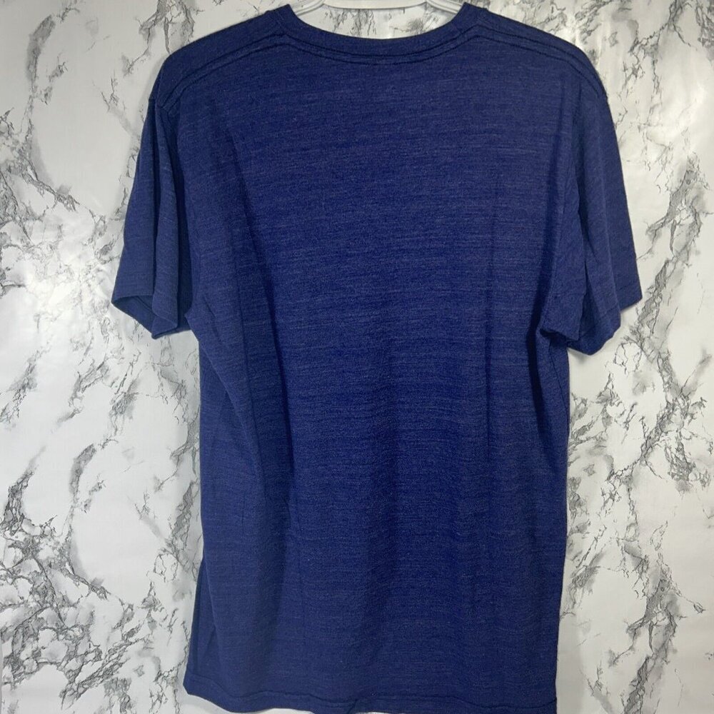 vtg y2k AMERICAN APPAREL 50/25/25 rayon blend Dancing Lighthouse track tshirt L - Picture 6 of 7